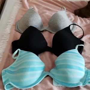 3 pack tshirt bras
